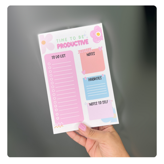 Time To be Productive Notepad