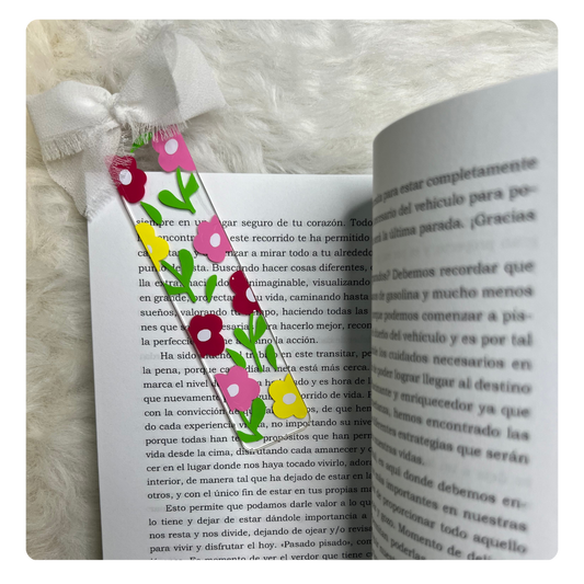 Spring Floral Acrylic Bookmarks