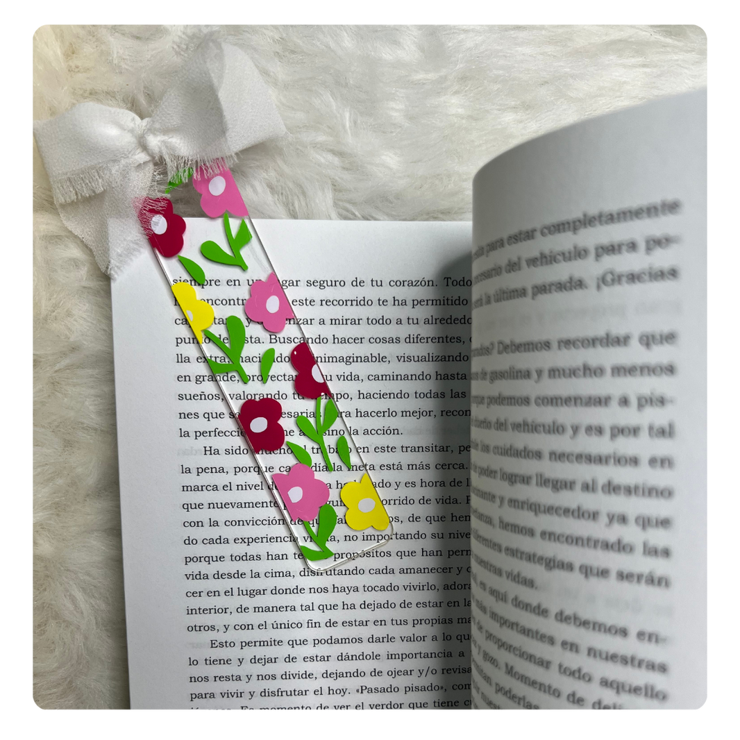 Spring Floral Acrylic Bookmarks