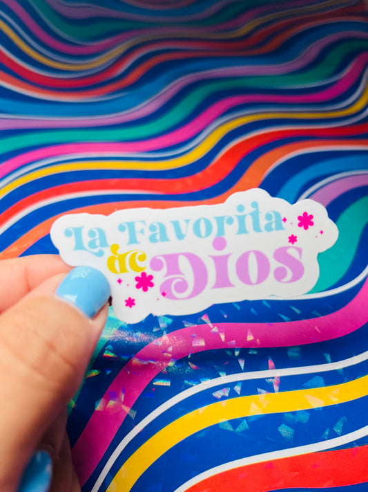 La Favorita de Dios Waterproof Stickers