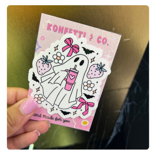 Girl Ghost Waterproof Stickers