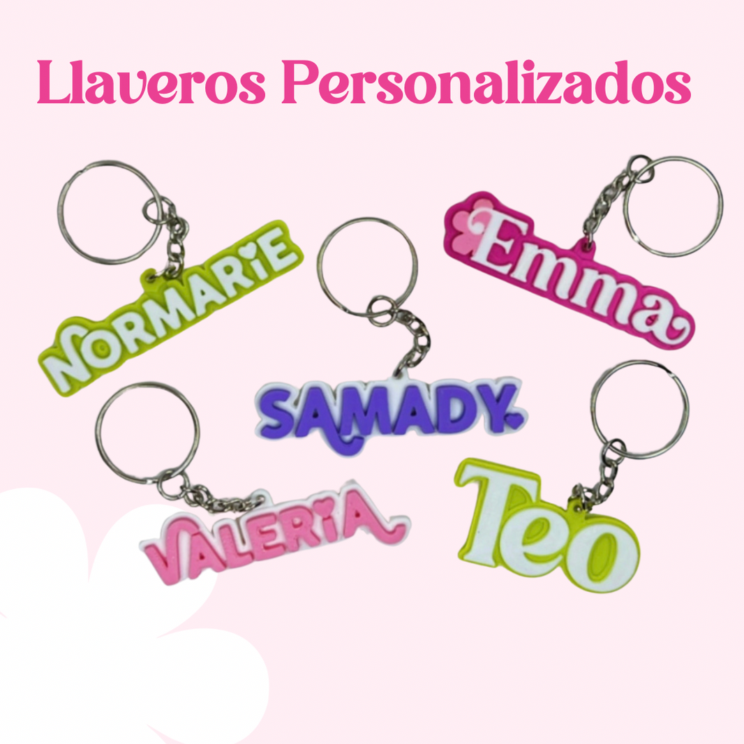 Llaveros personalizados en 3D