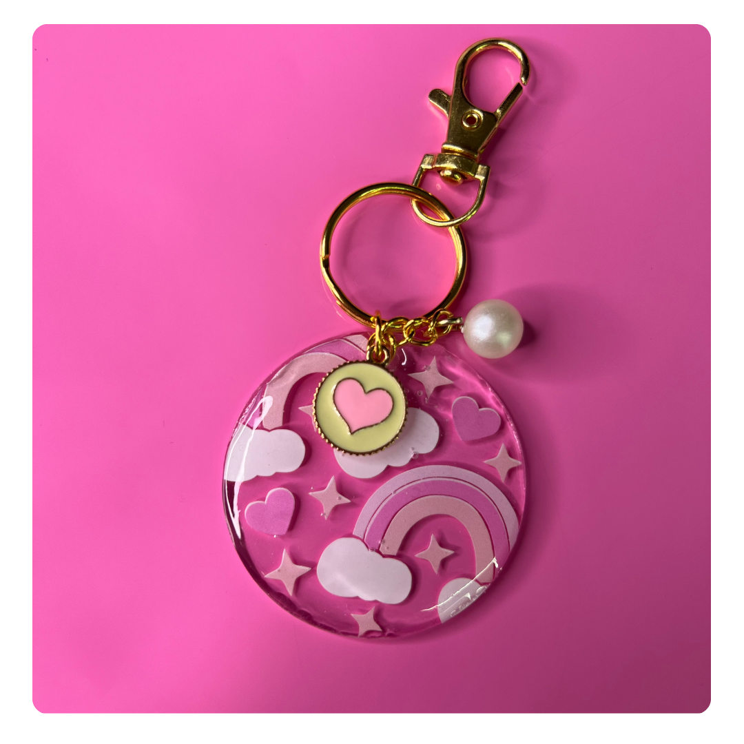 Rainbow Acrylic Keychain