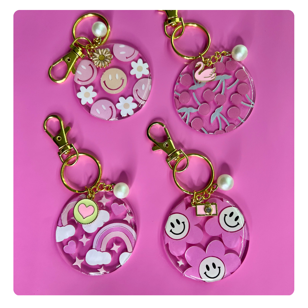 Cherry Acrylic Keychain