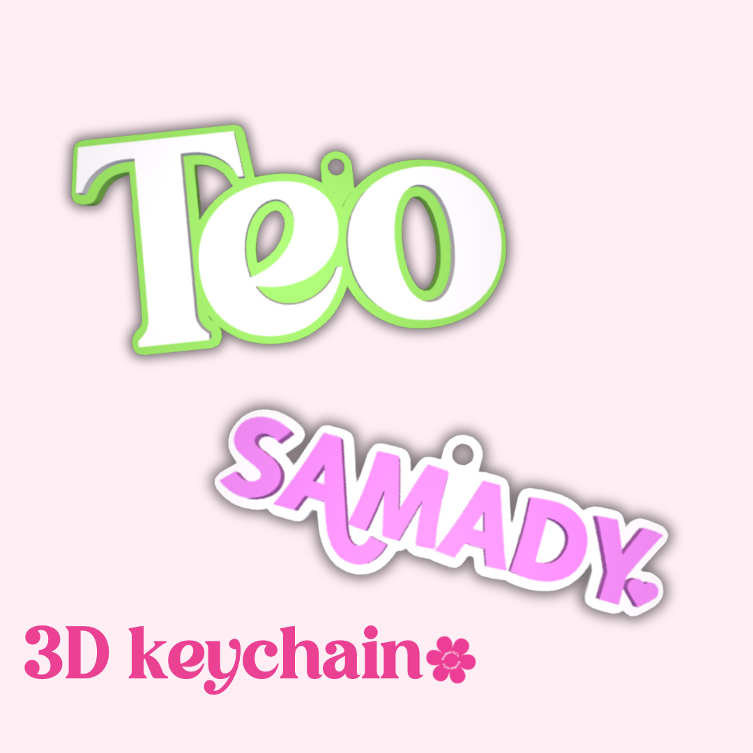 Llaveros personalizados en 3D