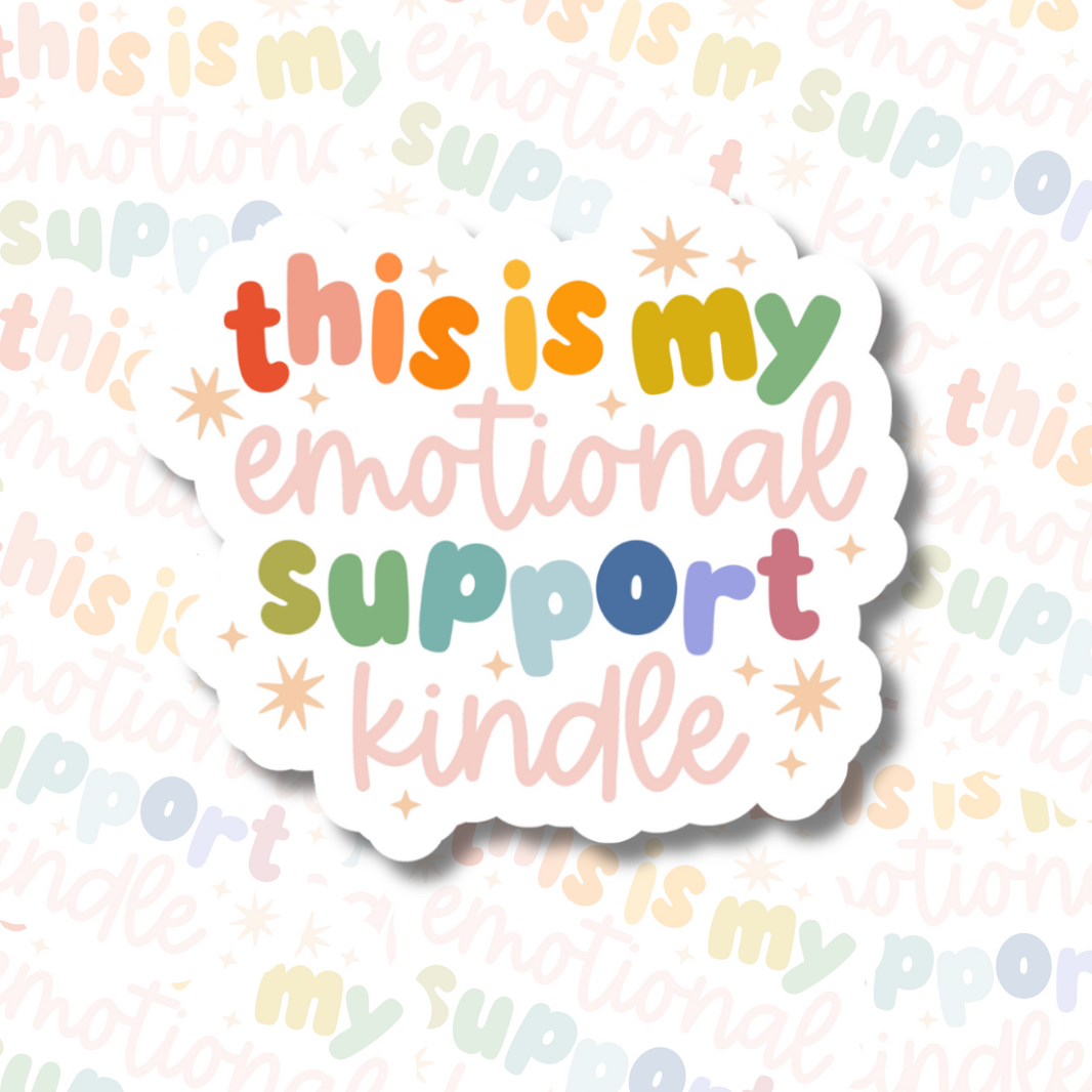 Kindle Emotional Support Waterproof Stickers