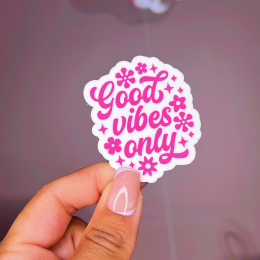 Good vibes Only Waterproof Stickers