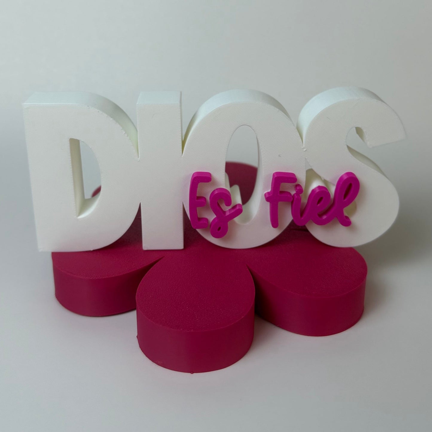 Letrero Decorativo 3D "Dios es fiel" —