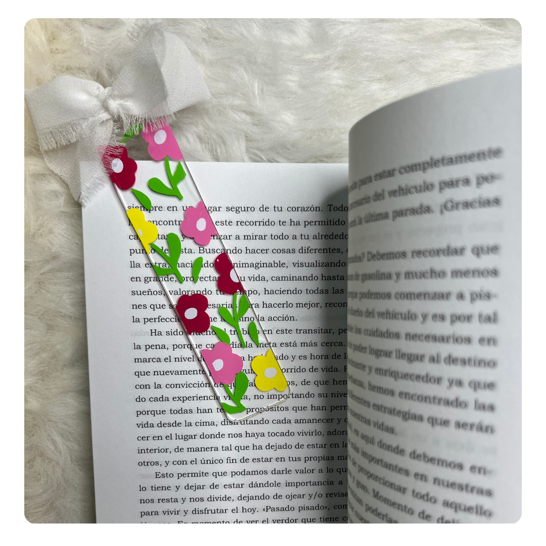 Spring Floral Acrylic Bookmarks