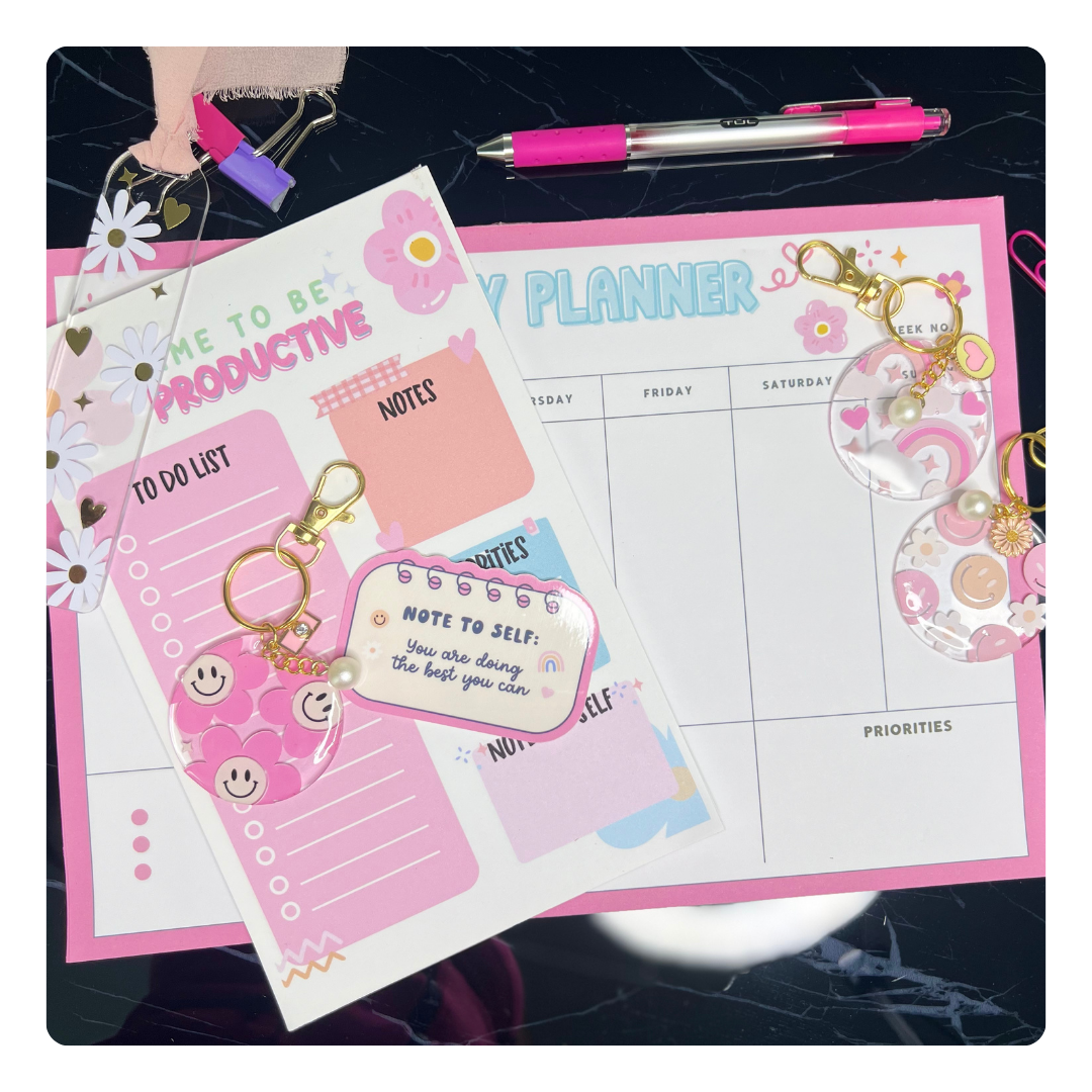 Pink Weekly Planner A4