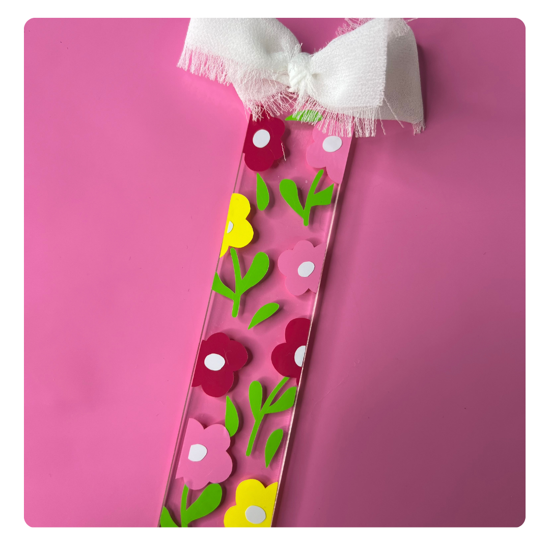 Spring Floral Acrylic Bookmarks