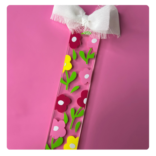 Spring Floral Acrylic Bookmarks