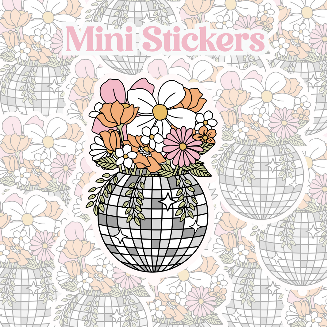 Flower Disco Mini Sticker