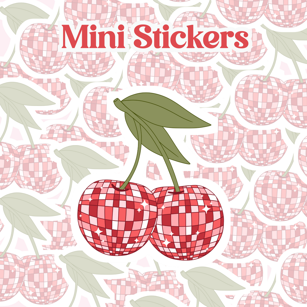 Disco Cherry Mini Sticker
