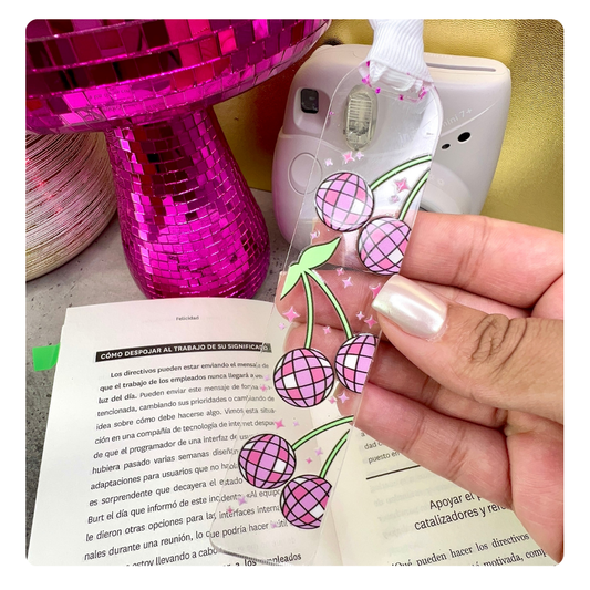 Cherry Disco Acrylic Bookmarks