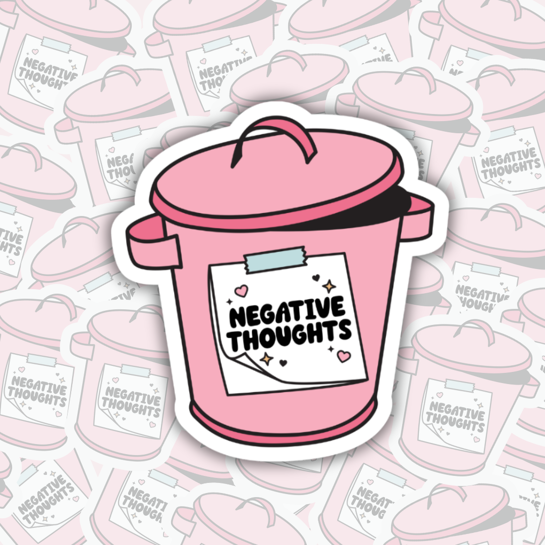 Negative Thoughts   Waterproof Stickers