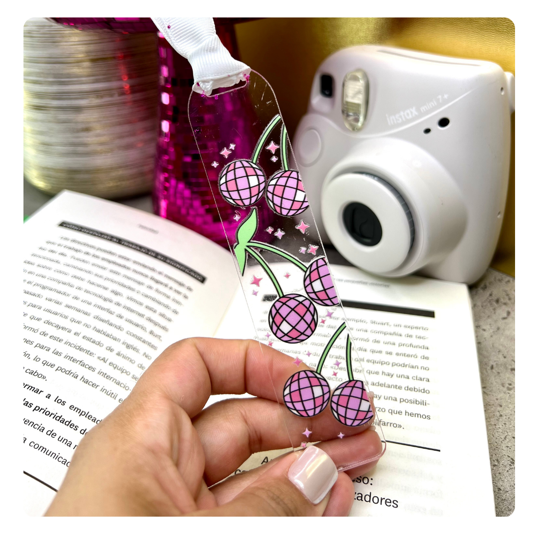 Cherry Disco Acrylic Bookmarks