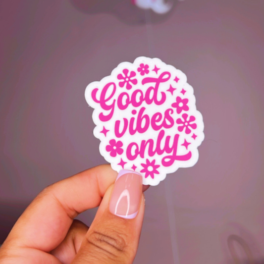 Good vibes Only Waterproof Stickers