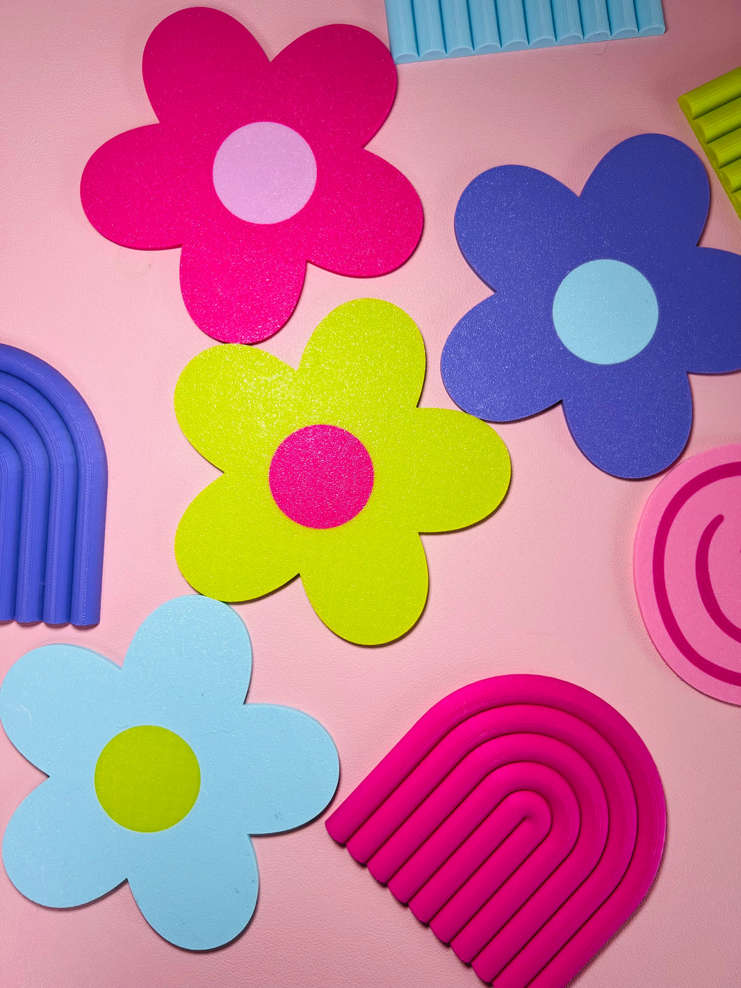 Flower Coaster 3D printing 4 Pack